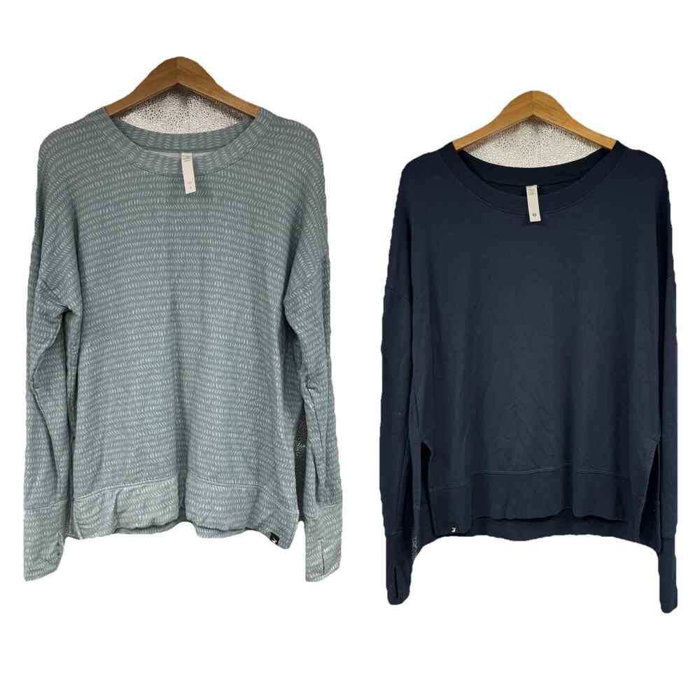 Glyder Soft Long Sleeve‎ Modal Activewear Tops Lot Of 2 Womens S